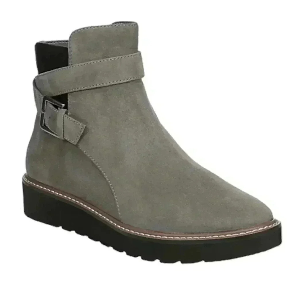 Naturalizer‎ Flatform Leather Ankle Boots - Aster